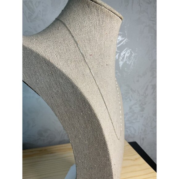 18" Silver 925 Box Chain Necklace Delicate Simple Elegant Classy - Picture 3 of 6